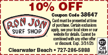 Special Coupon Offer for Ron Jon